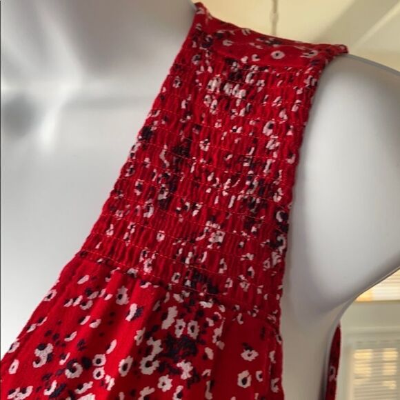 UNIVERSAL THREAD Red Floral Sleeveless Wrap Dress Size S - Picture 3 of 11